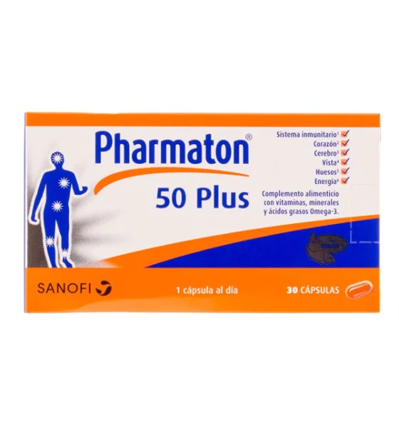 15 Pharmaton 50 Plus 30 Caps. Boehringer Ing. - Image 1